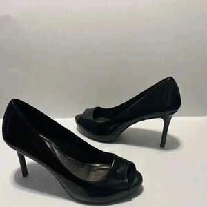 Dexflex comfort womens high heel peep toe pumps size 7W